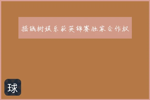 摇钱树娱乐获英锦赛独家合作权